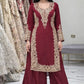 Elegant Faux Georgette Palazzo Suit Set for Festive and Wedding Wear