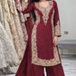 Elegant Faux Georgette Palazzo Suit Set for Festive and Wedding Wear