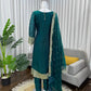 Elegant Fendy Silk Embroidered Kurta Set for Festive and Wedding Wear