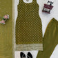Elegant Fendy Silk Embroidered Kurta Set for Festive and Wedding Wear