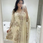 Elegant Fendy Silk Embroidered Suit Set for Festive and Party Wear