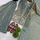 Elegant Fendy Silk Palazzo Suit Set for Festive and Occasion Wear