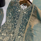 Elegant Fendy Silk Palazzo Suit Set for Festive and Occasion Wear
