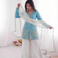 Elegant Fendy Silk Palazzo Suit Set for Festive and Occasion Wear