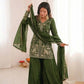 Elegant Fendy Silk Palazzo Suit Set for Festive and Occasion Wear