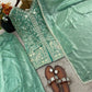 Elegant Fendy Silk Palazzo Suit Set for Festive and Occasion Wear