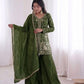 Elegant Fendy Silk Palazzo Suit Set for Festive and Occasion Wear
