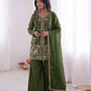 Elegant Fendy Silk Palazzo Suit Set for Festive and Occasion Wear