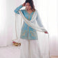 Elegant Fendy Silk Palazzo Suit Set for Festive and Occasion Wear