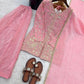 Elegant Fendy Silk Palazzo Suit Set for Festive and Occasion Wear
