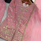 Elegant Fendy Silk Palazzo Suit Set for Festive and Occasion Wear