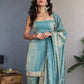 Elegant Fendy Silk Plazo Set for Festive and Wedding Wear