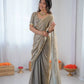 Elegant Fendy Silk Ready to Wear Saree for Office and Function Wear