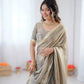 Elegant Fendy Silk Ready to Wear Saree for Office and Function Wear