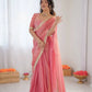 Elegant Fendy Silk Ready to Wear Saree for Office and Function Wear