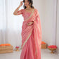 Elegant Fendy Silk Ready to Wear Saree for Office and Function Wear