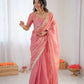Elegant Fendy Silk Ready to Wear Saree for Office and Function Wear