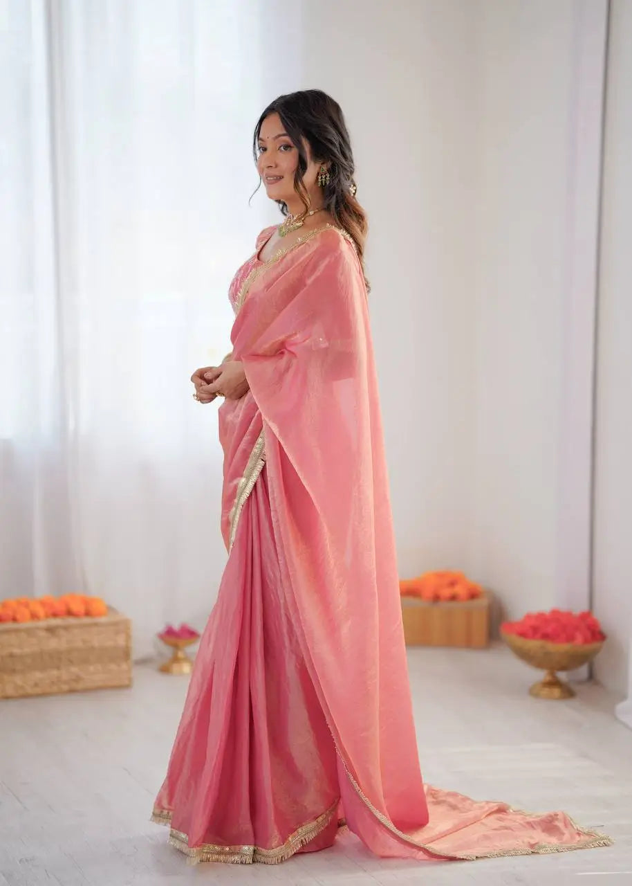 Elegant Fendy Silk Ready to Wear Saree for Office and Function Wear