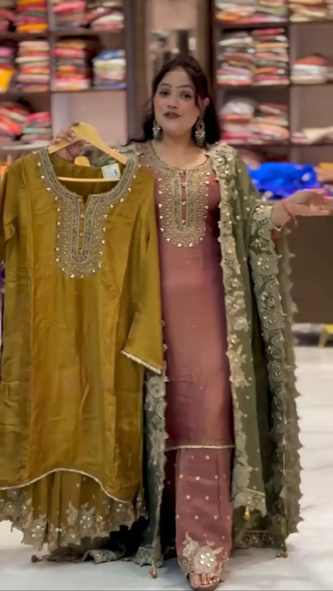 Elegant Fendy Silk Sharara Set for Festive and Wedding Wear