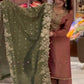 Elegant Fendy Silk Sharara Set for Festive and Wedding Wear