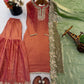 Elegant Fendy Silk Sharara Set for Festive and Wedding Wear
