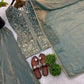 Elegant Fendy Silk Sharara Suit with Zarkan Work for Festive and Wedding Wear