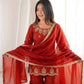 Elegant Fendy Silk Sharara Suit with Zarkan Work for Festive and Wedding Wear