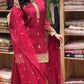 Elegant Festive Embroidered Crepe Silk Sharara Set for Wedding and Celebration Wear