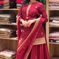 Elegant Festive Embroidered Crepe Silk Sharara Set for Wedding and Celebration Wear