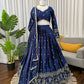 Elegant Festive Japan Satin Lehenga Set