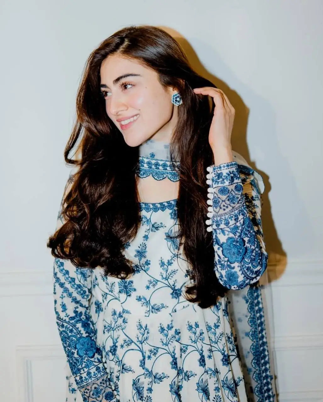 Elegant Floral Georgette Anarkali Set for Festive and Day Occasion Wear