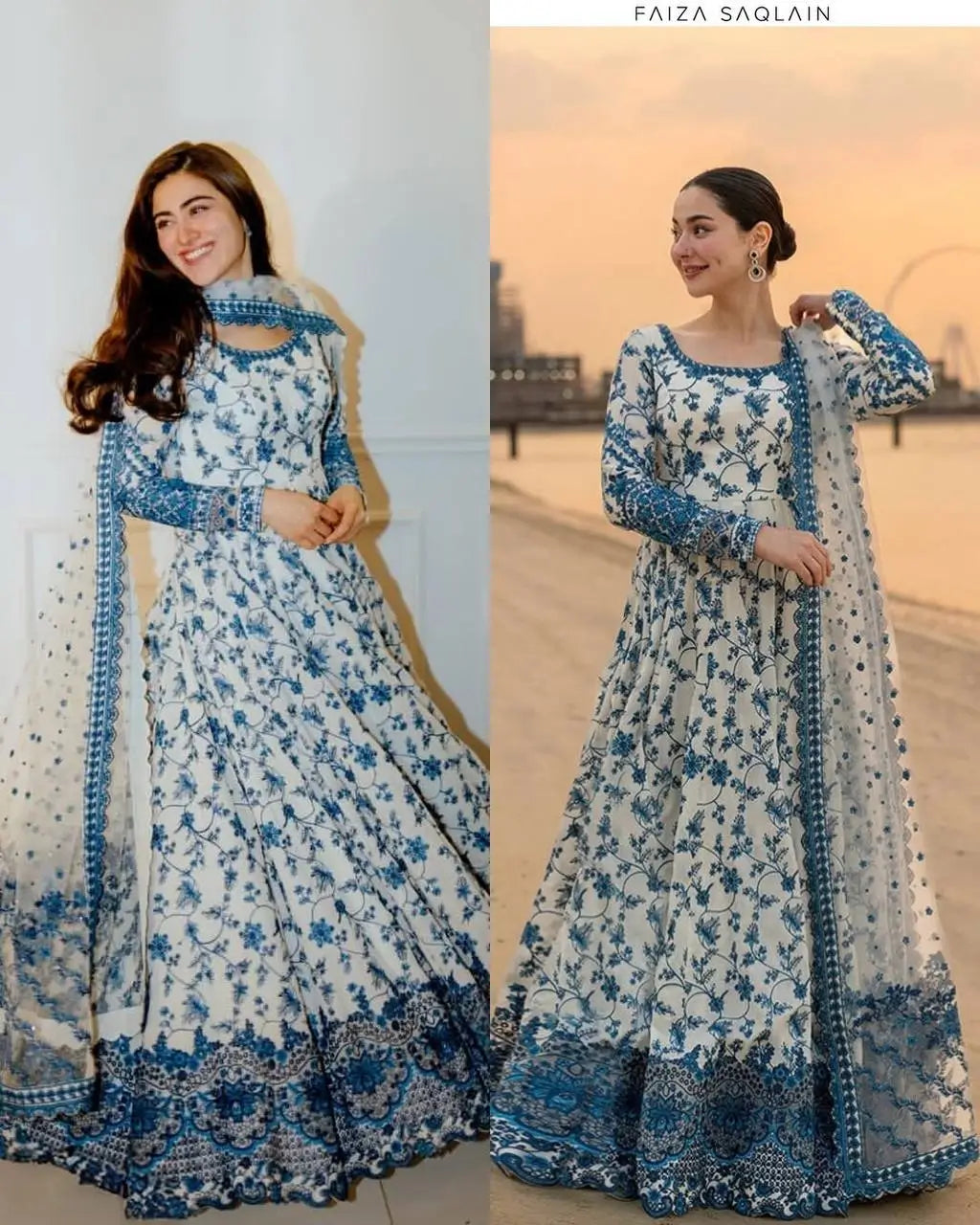 Elegant Floral Georgette Anarkali Set for Festive and Day Occasion Wear