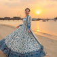 Elegant Floral Georgette Anarkali Set for Festive and Day Occasion Wear