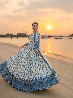 Elegant Floral Georgette Anarkali Set for Festive and Day Occasion Wear