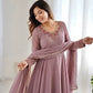Elegant Fox Georgette Anarkali Gown Set for Party and Festive Wear