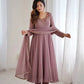 Elegant Fox Georgette Anarkali Gown Set for Party and Festive Wear