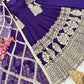Elegant Fox Georgette Gown Set with Embroidery Sequins Work | Pant & Dupatta | Fully Stitched