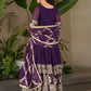 Elegant Fox Georgette Gown Set with Embroidery Sequins Work | Pant & Dupatta | Fully Stitched