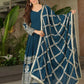 Elegant Fox Georgette Gown Set with Embroidery Sequins Work | Pant & Dupatta | Fully Stitched