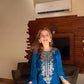 Elegant French Crepe Farshi Suit Set for Festive and Occasion Wear