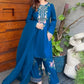 Elegant French Crepe Farshi Suit Set for Festive and Occasion Wear
