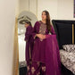 Elegant French Crepe Farshi Suit Set for Festive and Occasion Wear