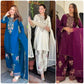 Elegant French Crepe Farshi Suit Set for Festive and Occasion Wear