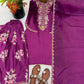 Elegant French Crepe Farshi Suit Set for Festive and Occasion Wear