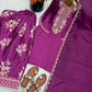 Elegant French Crepe Farshi Suit Set for Festive and Occasion Wear