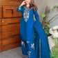 Elegant French Crepe Farshi Suit Set for Festive and Occasion Wear