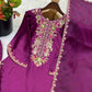 Elegant French Crepe Farshi Suit Set for Festive and Occasion Wear