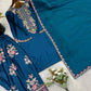 Elegant French Crepe Farshi Suit Set for Festive and Occasion Wear