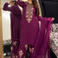 Elegant French Crepe Farshi Suit Set for Festive and Occasion Wear