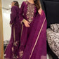 Elegant French Crepe Farshi Suit Set for Festive and Occasion Wear